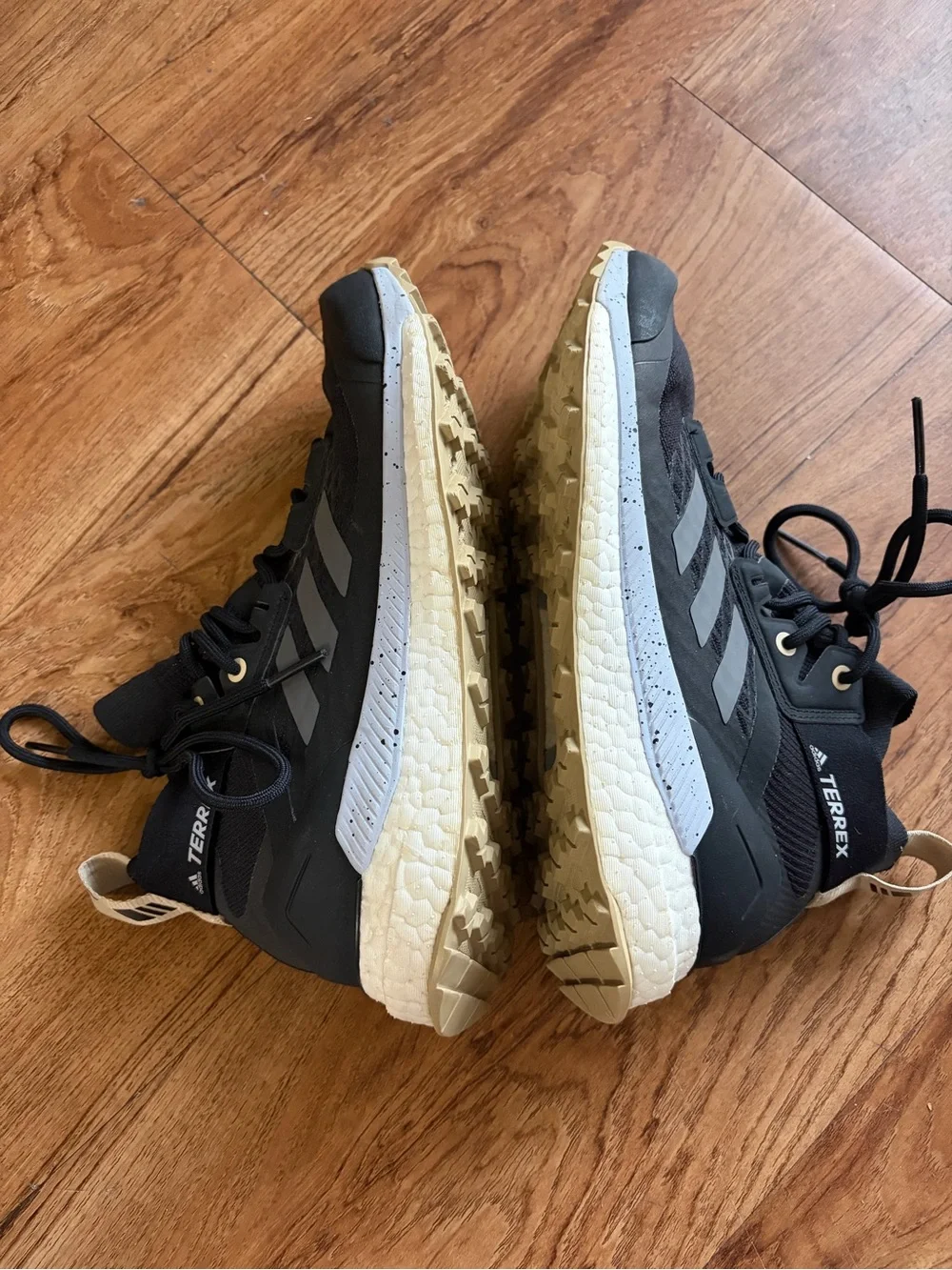 Adidas Terrex Free Hiker aprimeblue Hicking Boots Womens 7.5 Black Savanna